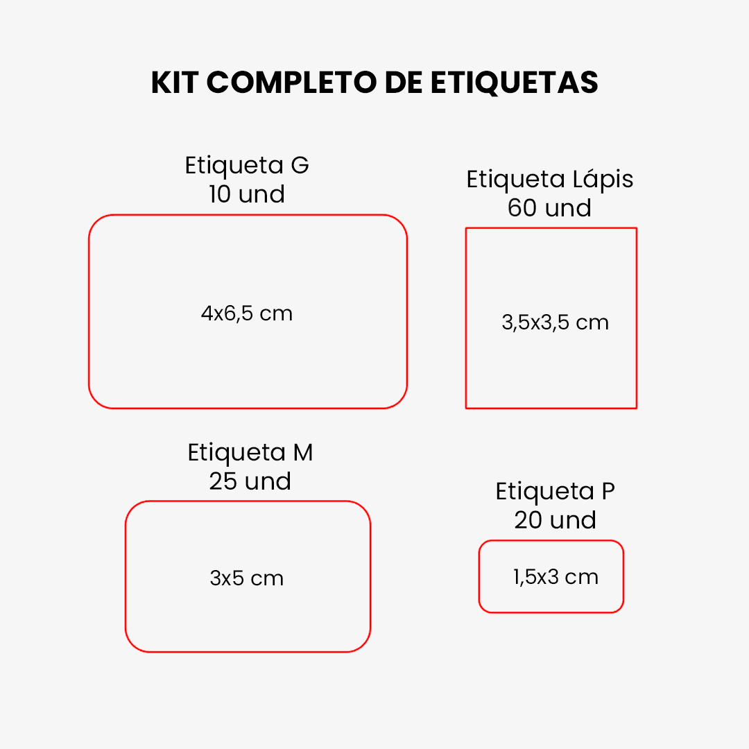 Kit Completo De Etiquetas Escolares Personalizadas Design No Papel 9180